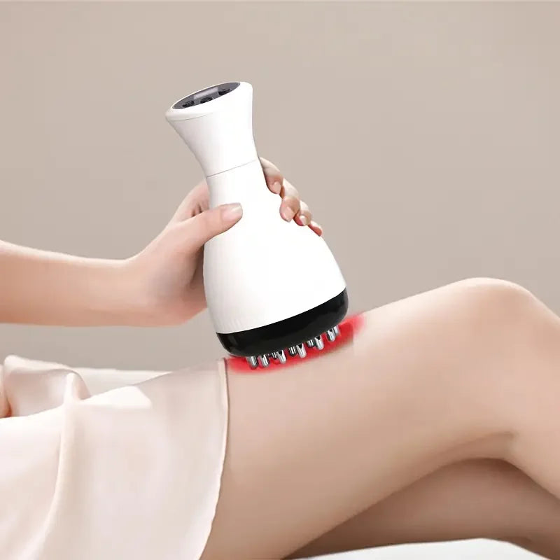 USB Portable Electric Meridian Brush, Heat Massager & Scraper with Smart Temp Control, Suitable for Legs/Shoulders/Neck/Abdom