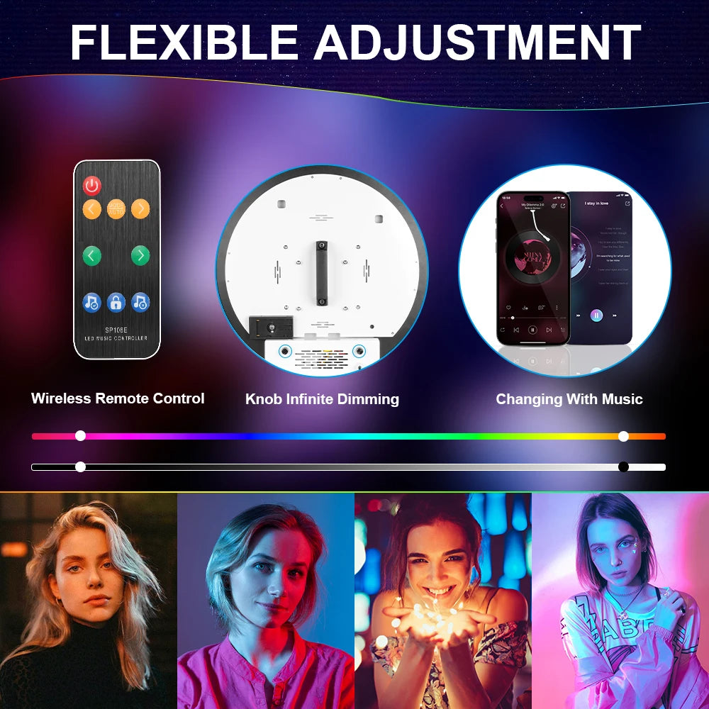 SNQ Photobooth Machine For iPad With RGB Ring Lights For Wedding Parties