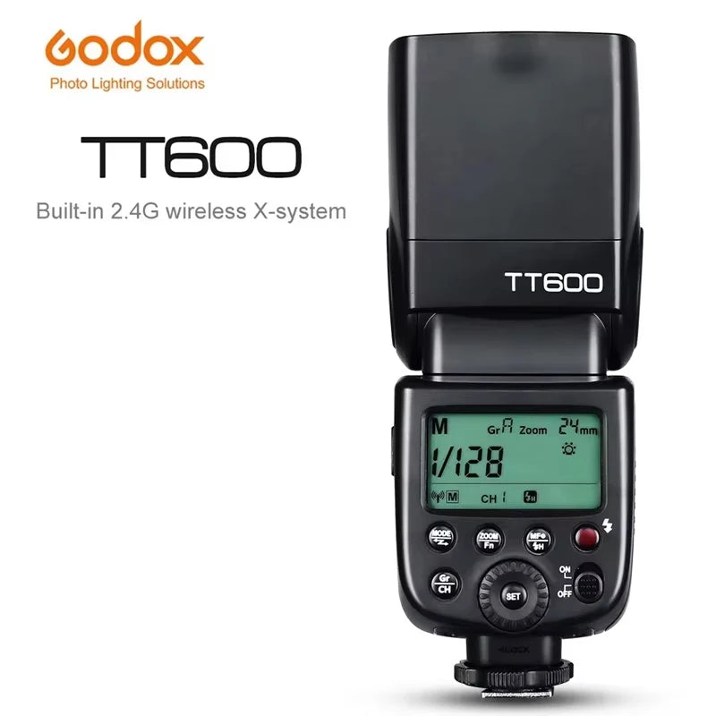 Godox TT600 GN60 Wireless X System Camera Flash For Canon Nikon Sony Pentax