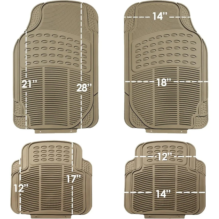 FH Group ClimaProof Universal Fit All Weather Floor Mats