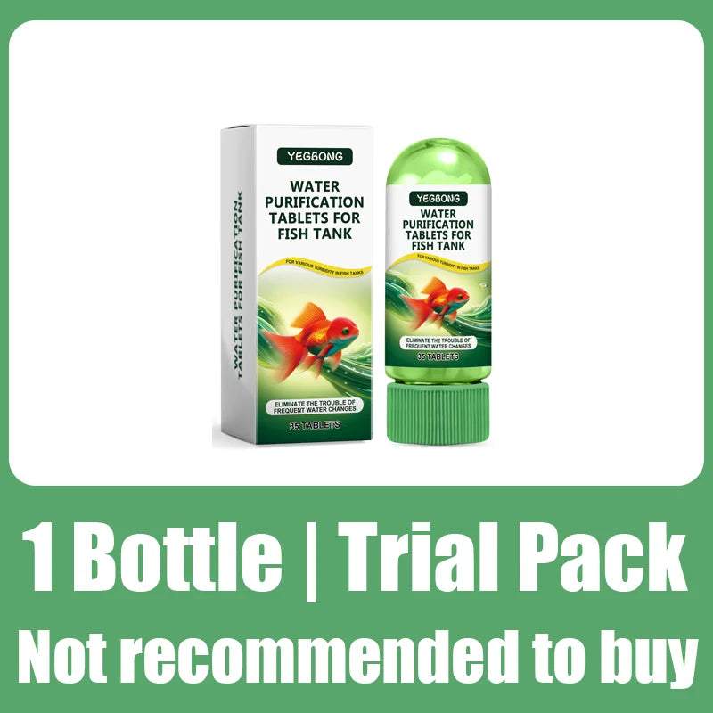 Fish Tank Water Purification Tablets For Clear Algae Free Aquariums