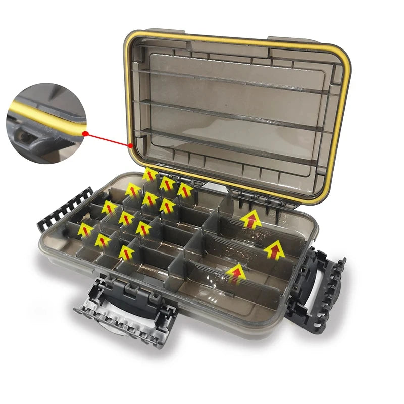 Waterproof Fishing Tackle Box High Capacity Storage