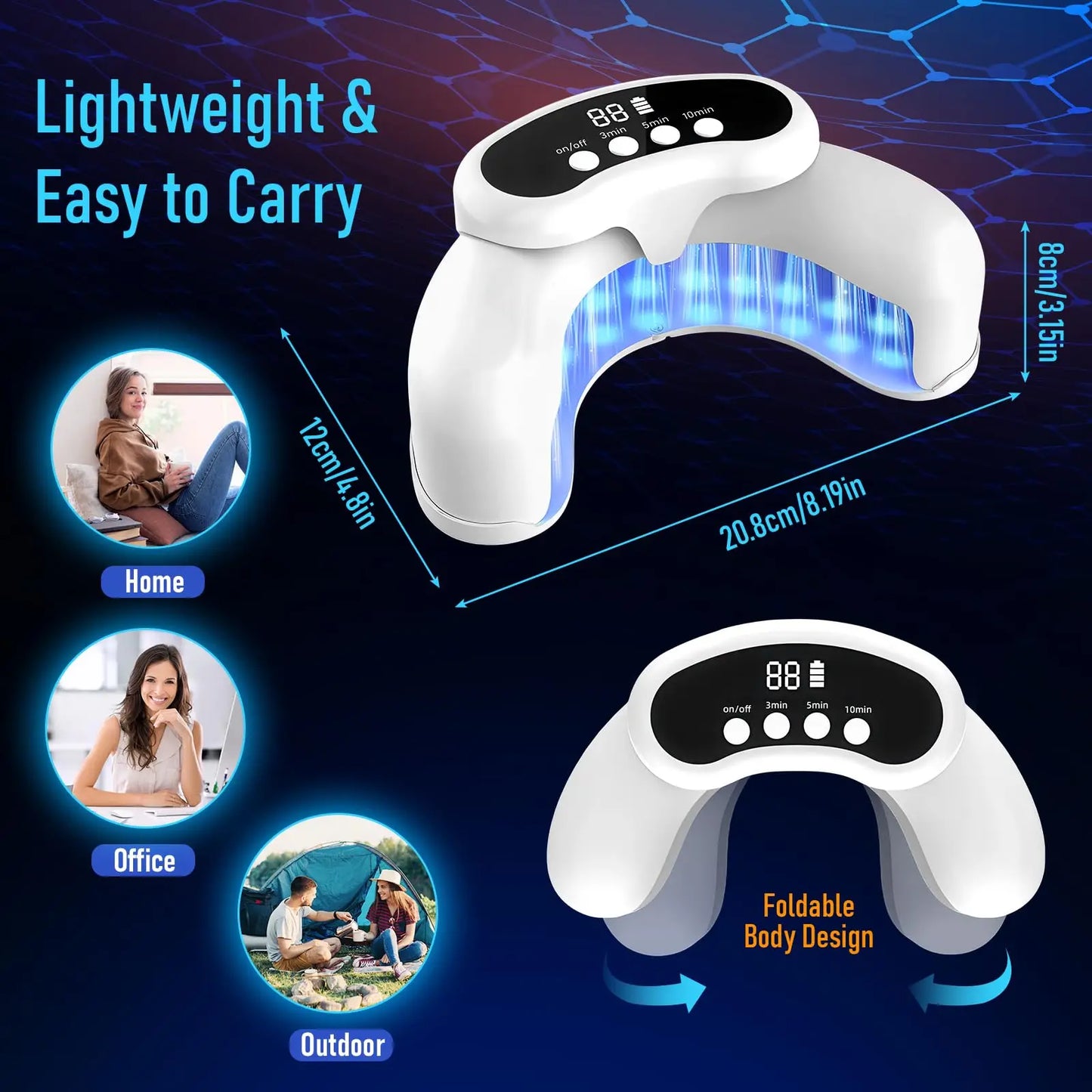 KTS 45W Nail Fungus Treatment With 30 LEDs 470nm 905nm