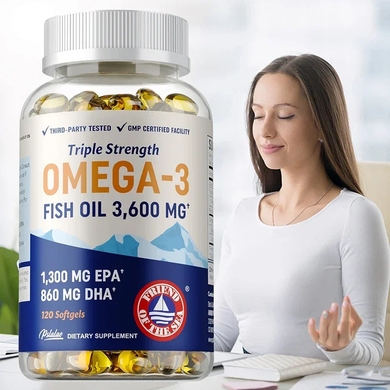Pslalae Omega 3 Fish Oil EPA DHA Supports Brain Health
