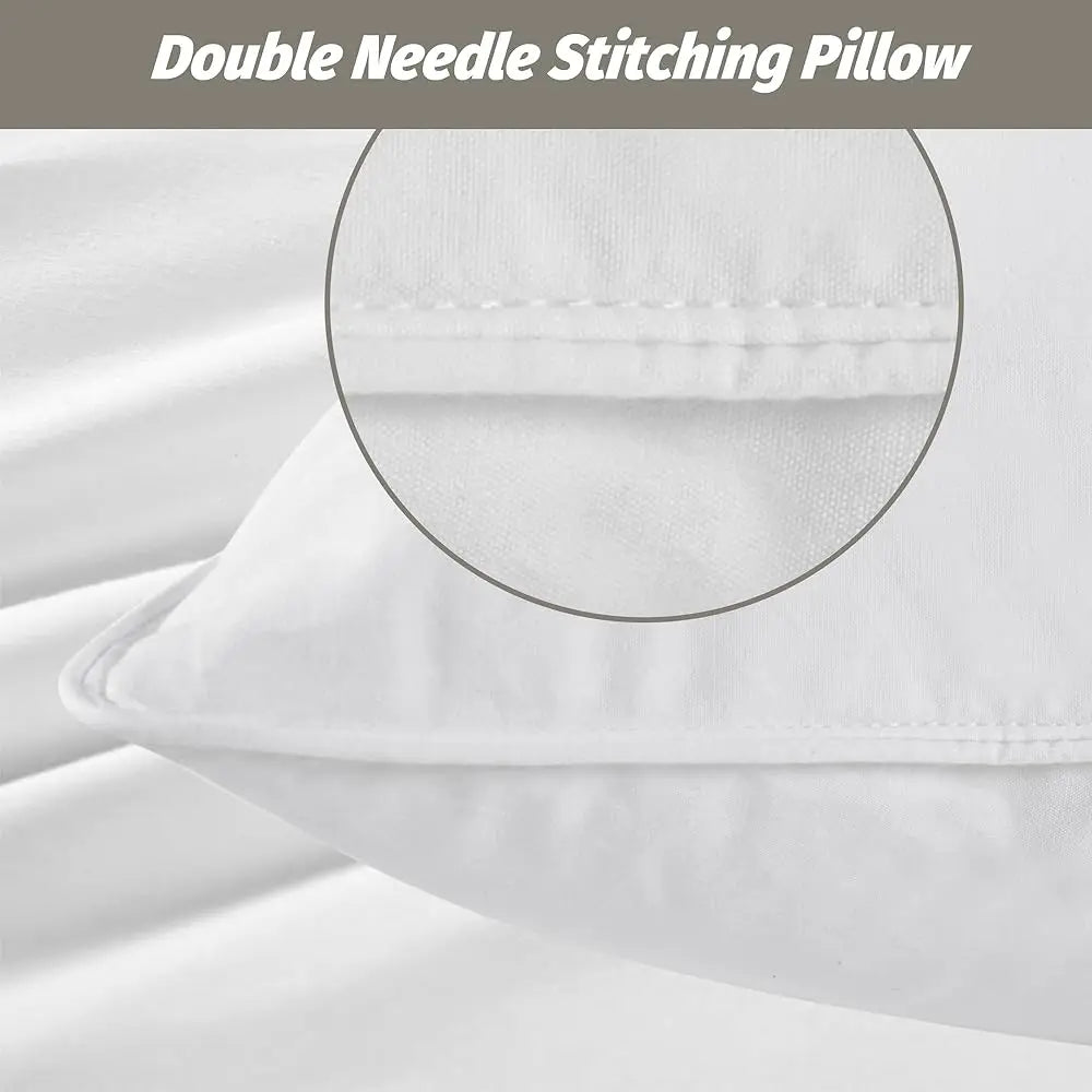 WQSPRINGCN Goose Down Pillows Luxury Soft Cotton Cover Hotel Collection