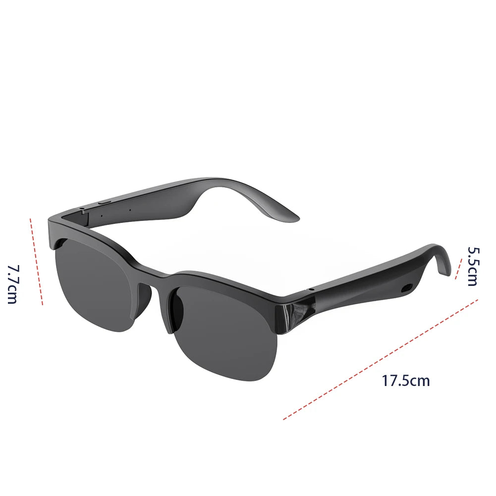 APWIKOGER Smart Glasses AI Translator Bluetooth Sunglasses With UV Protection