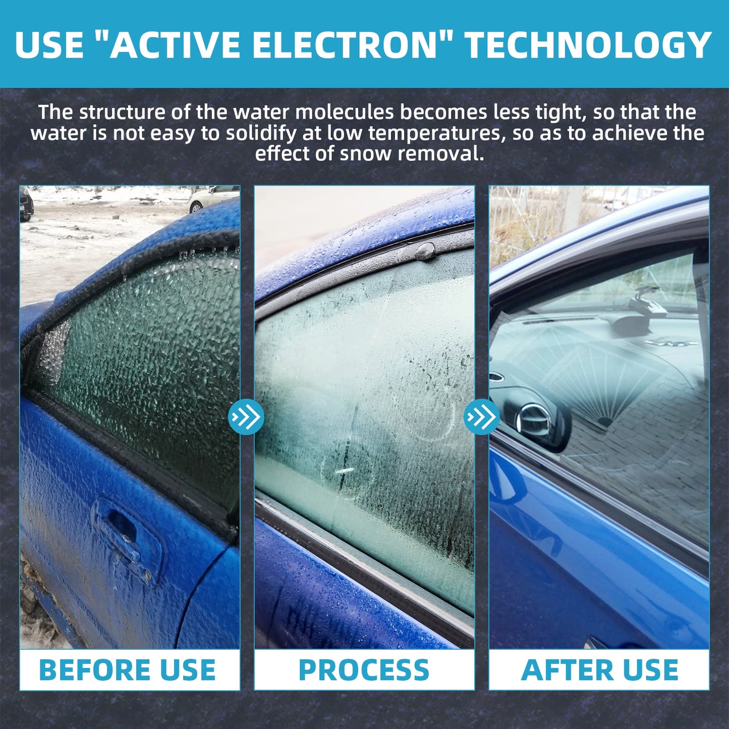 Car Snow Remover Car Anti-freeze Device Windshield Defogging and De-icing Rapid Snow Melting, Portable Heater
