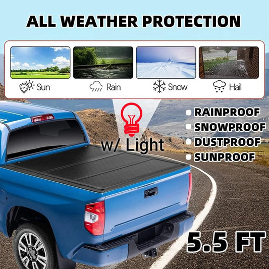 OE Quality Ford F150 Tonneau Cover Threefold With LED
