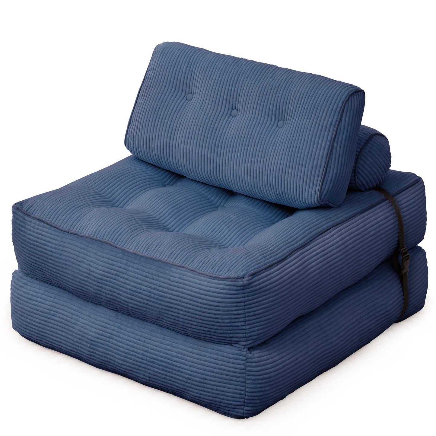 KORSER Convertible Floor Couch for Adult with Pillow Folding Sofa Bed  Comfort Floor Sofa Portable Sleeper Chair for Living Room