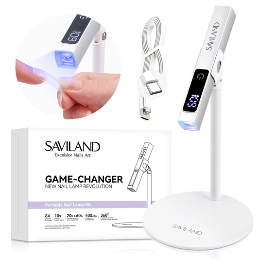 Saviland Rechargeable UV LED Nail Lamp With LCD Timer