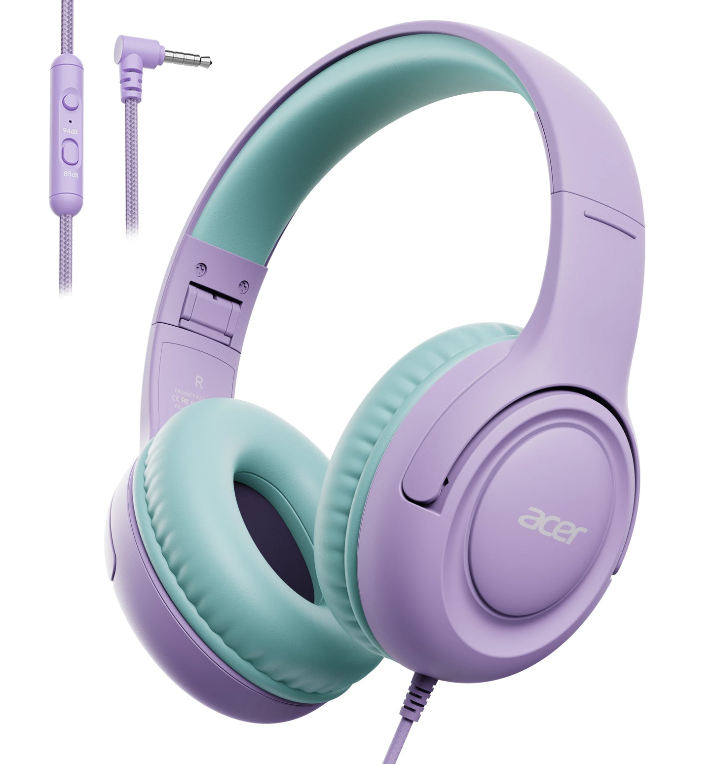Acer Kids Wired Headphones With Volume Limiter For School