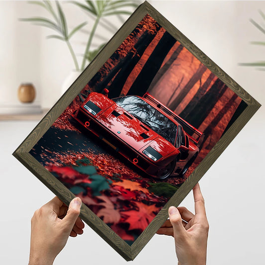 F40 Super Car Canvas Wall Art Poster For Modern Decor