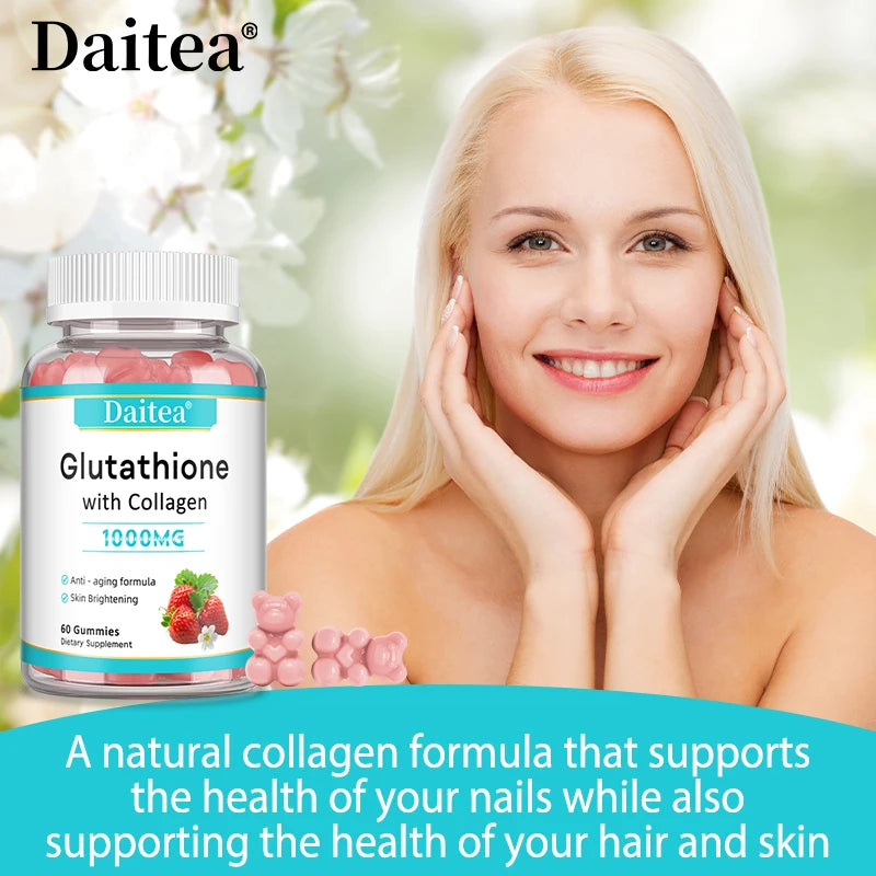 Didacat Glutathione Collagen Gummies With Vitamin C For Skin