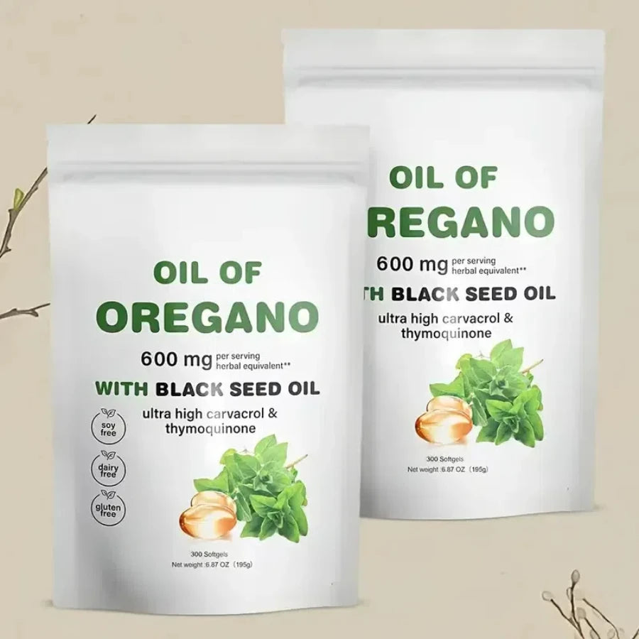 Quit Mood Oil of Oregano With Black Seed Oil Capsules