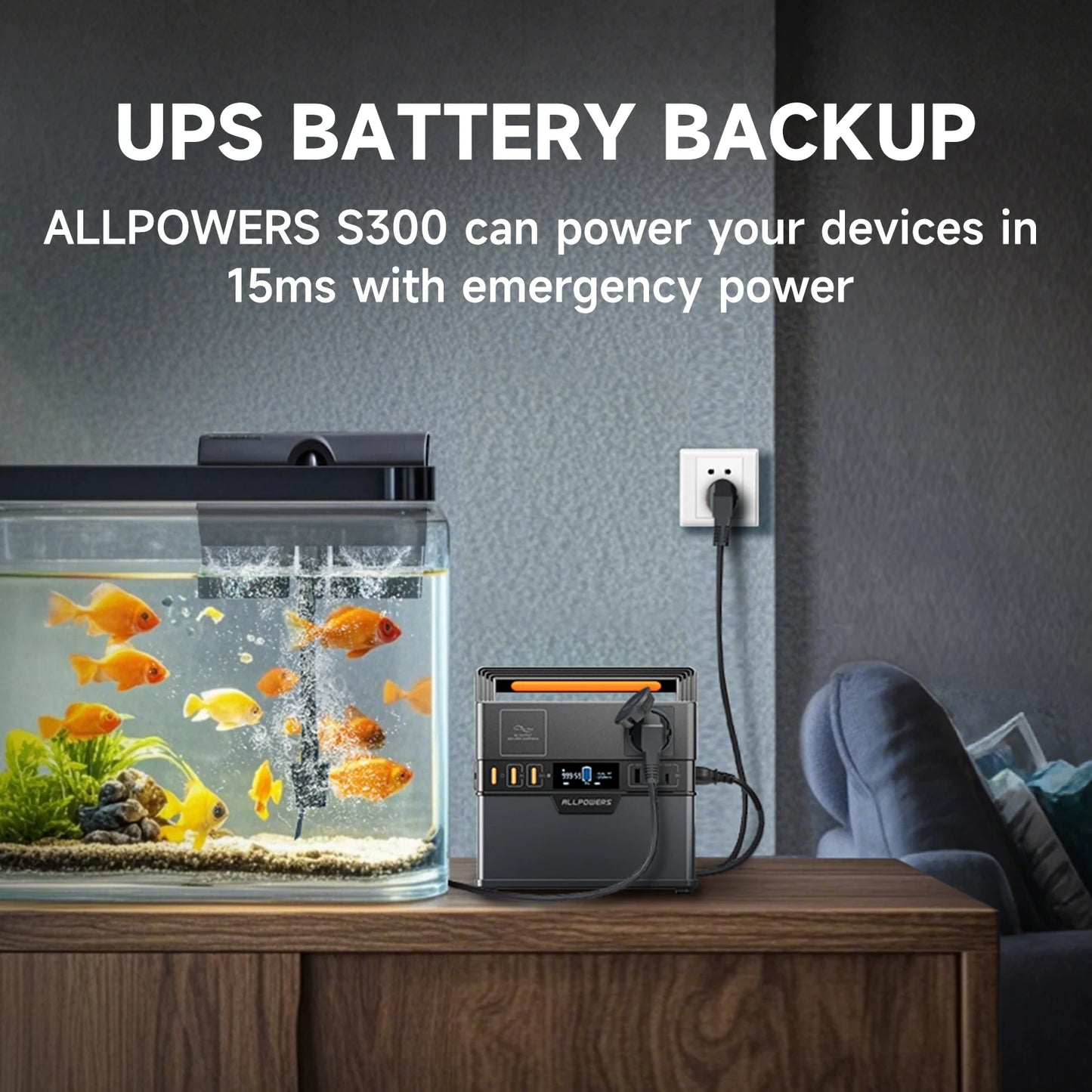 ALLPOWERS S300 Portable Power Station 300W 288Wh Battery Generator