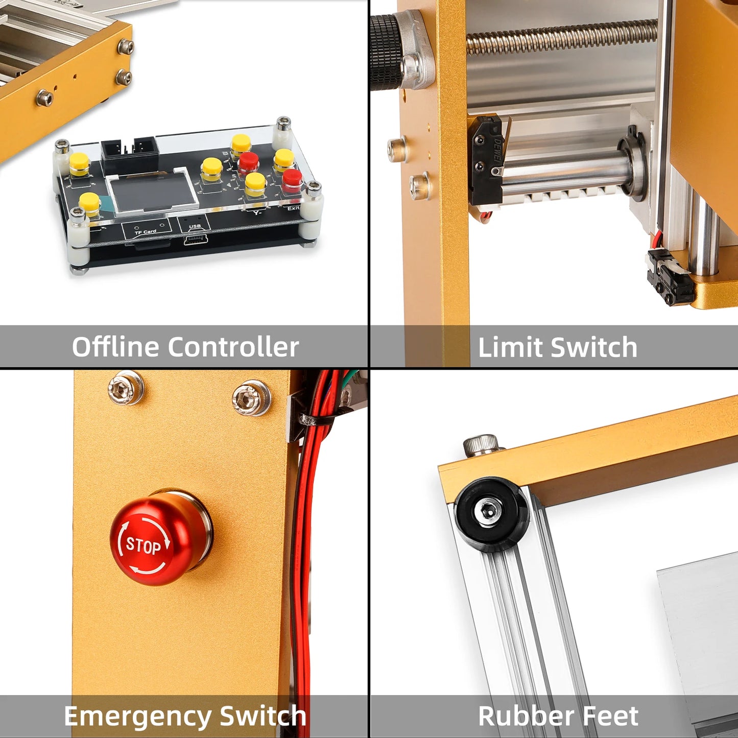LUNYEE CNC 3018 Pro 500W All-Metal 3-Axis CNC Router