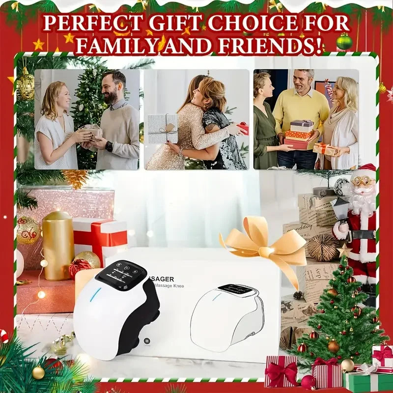 OpeningSmile Cordless Knee Massager With Heat Vibration LED Screen