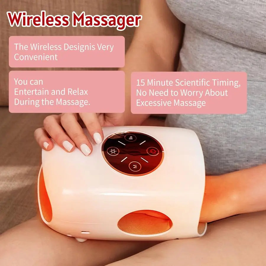 Massager 3 Modes 5 Intensities 2 Levels of Heated Hand Massage for Arthritis and Wrist Massager Relief in Fingers, Wrists, and H