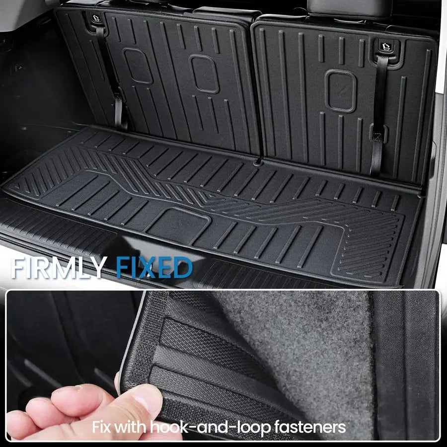 XMSJ All Weather Trunk Mat With Backrest for Honda Pilot