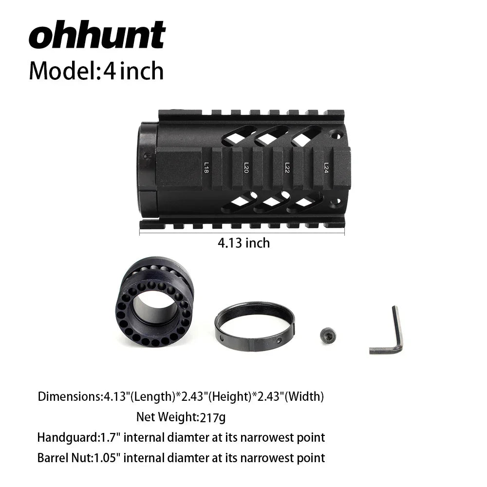 Ohhunt Free Float Picatinny Rail Mount For AR15 M16