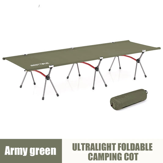 WEST TUNE Camping Cot With Leg Extenders Ultralight Aluminum