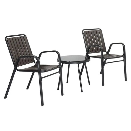 XMSJ 3 Piece Patio Furniture Set Outdoor Bistro For Two