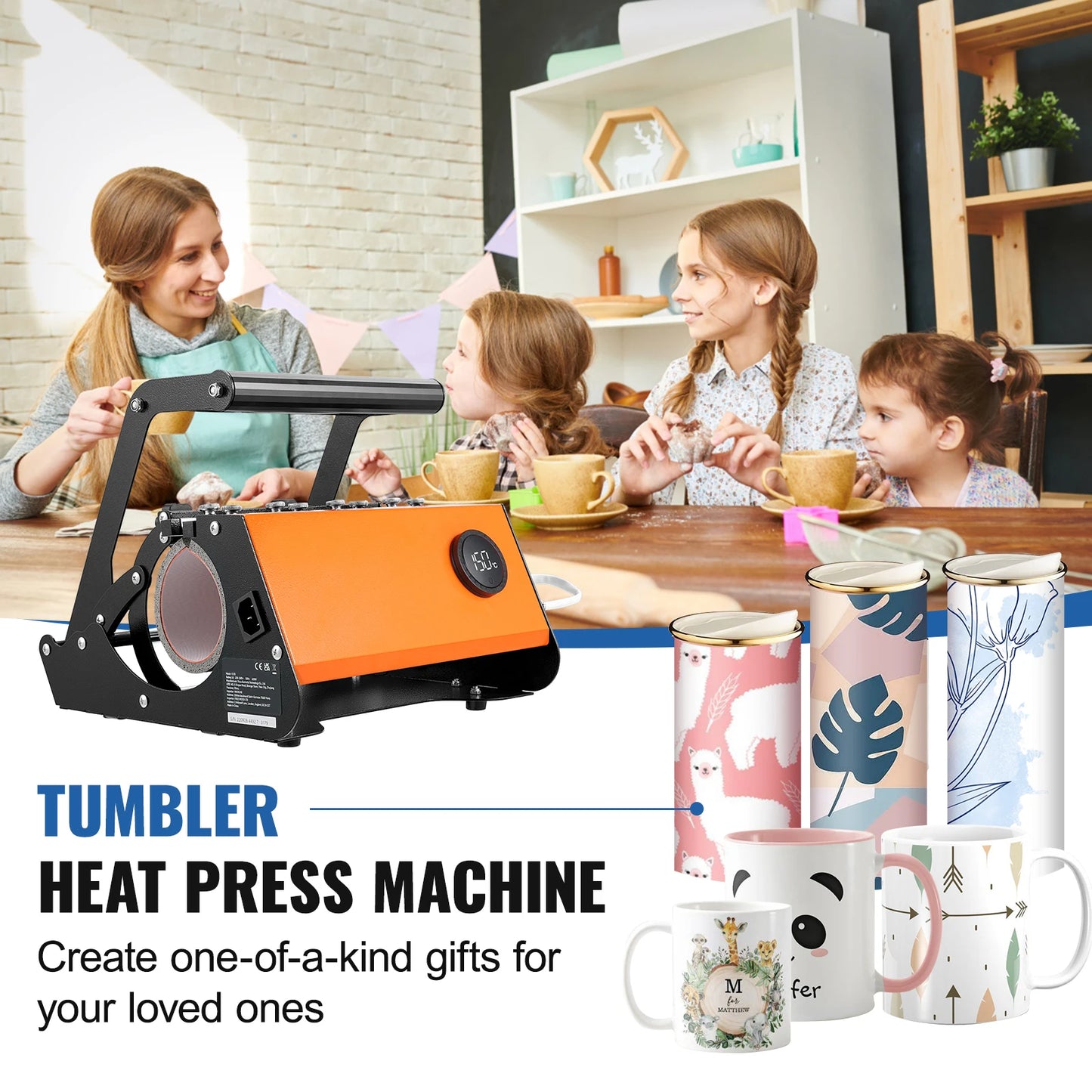 Succebuy Tumbler Heat Press Touchscreen