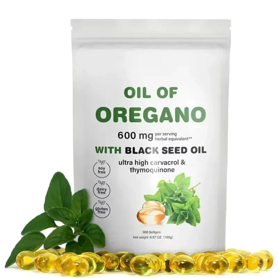 Quit Mood Oil of Oregano With Black Seed Oil Capsules