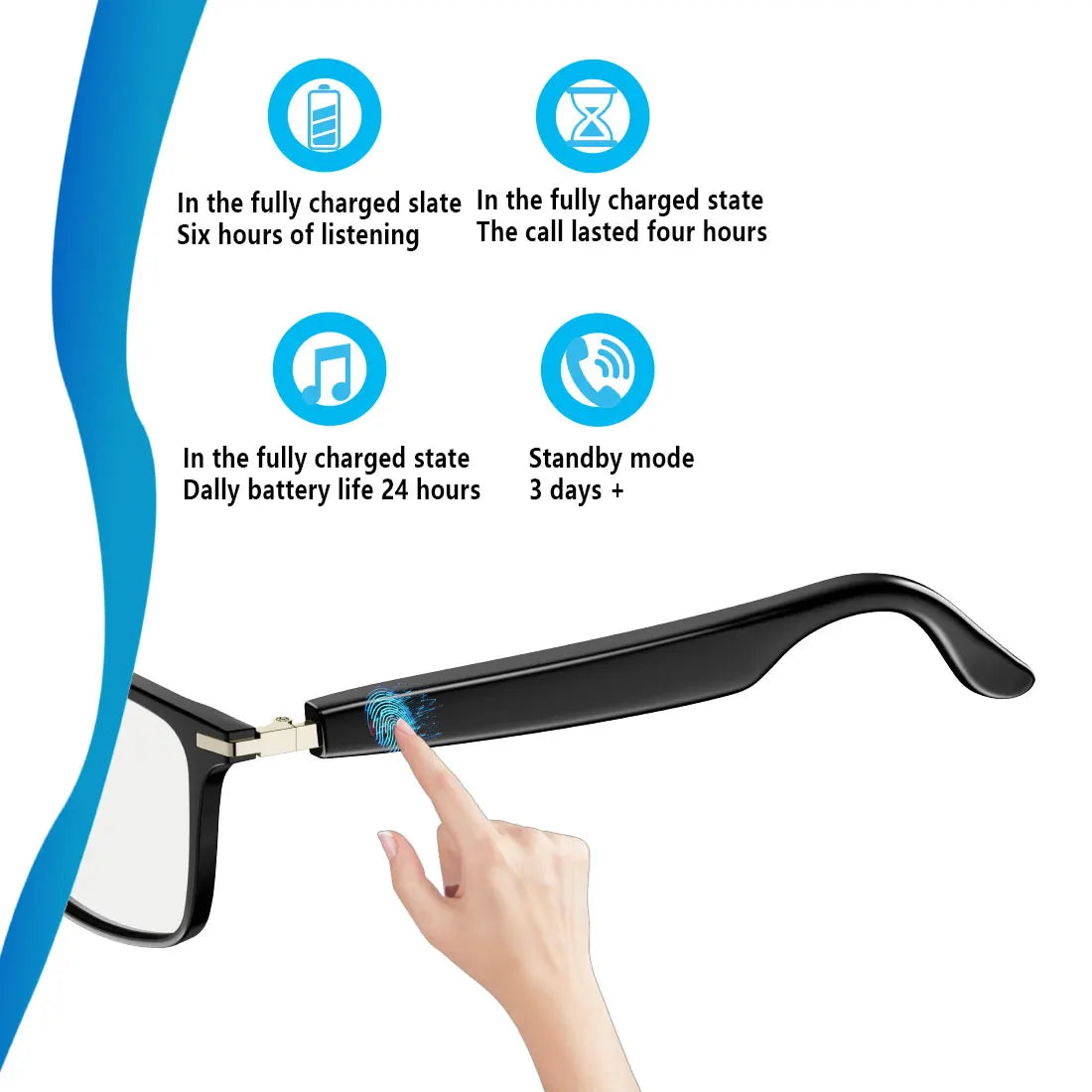 Giinova Smart AI Translation Glasses Real Time Translation 164 Languages