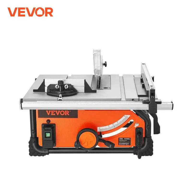 VEVOR Jobsite Table Saw 15 Amp Portable Compact DIY Woodworking