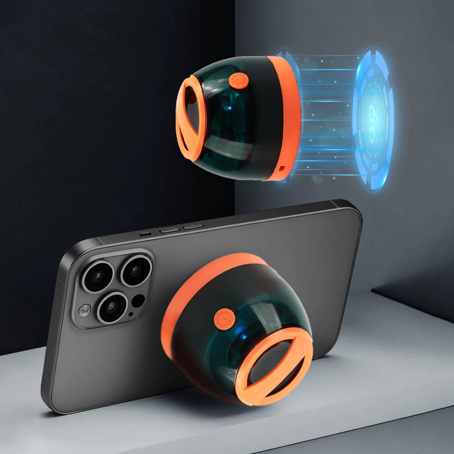 ALLOETC Magnetic Wireless Speaker Phone Holder Suction Cup Portable