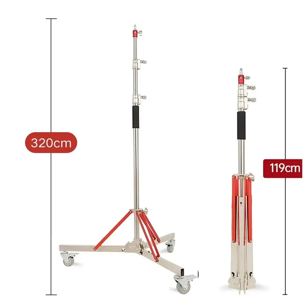 SH Stainless Steel Tripod Light Stand for Ring Light Softbox
