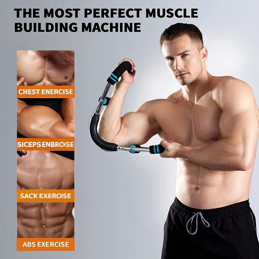 Adjustable Resistance Chest And Arm Trainer For Home Gym Equipment