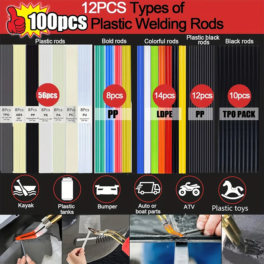 2-in-1 Plastic Welder Repair Kit for Car Bumpers and Plastics