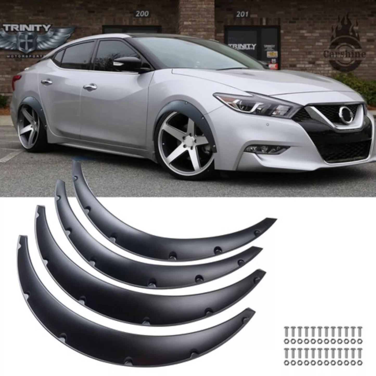 Maxima Sentra Fender Flares Arch Wide Front Rear Mud Guards