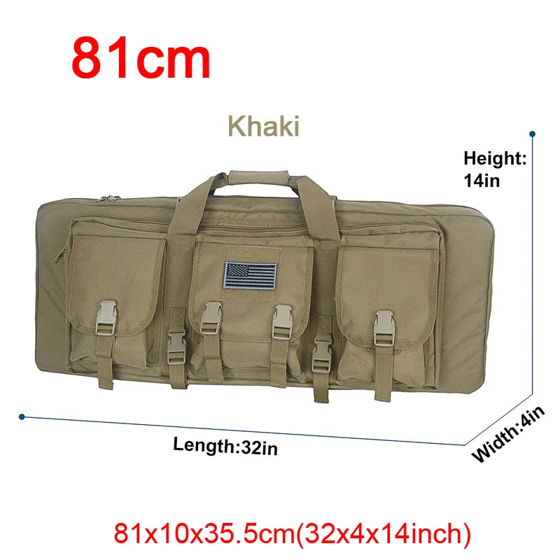 LQARMY Tactical Double Rifle Case Molle Bag for Airsoft Sniper Guns