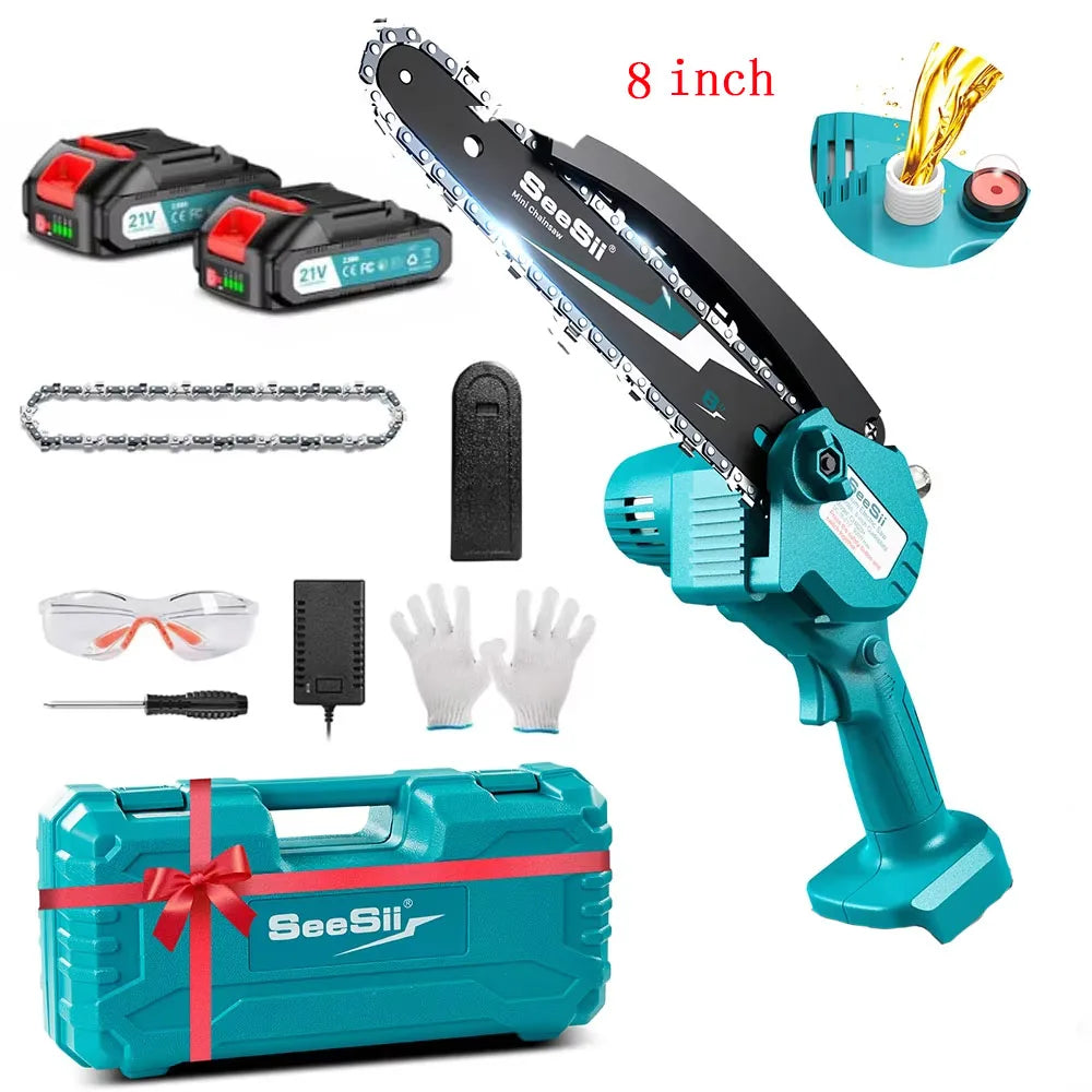 Seesii Mini Cordless Chainsaw Kit For Makita 18V Battery