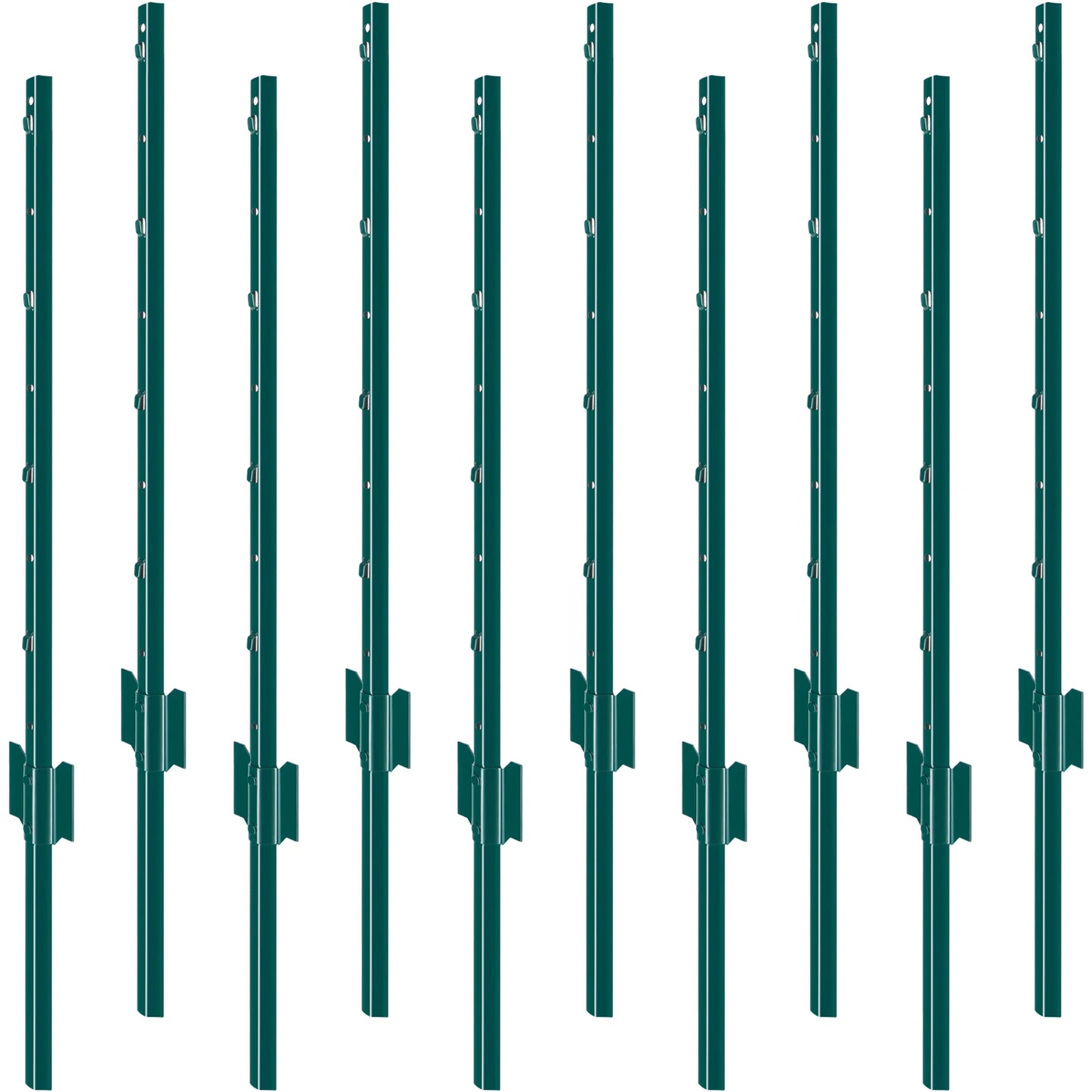 SucceBuy Heavy Duty Metal Fence Post T-Post For Garden Yard Fence