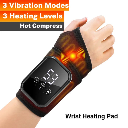 US UK Stock Rechargeable Electric Heating Ankle Brace Massager Hot Compress And Vibration Massage for Foot Muscle Relaxation