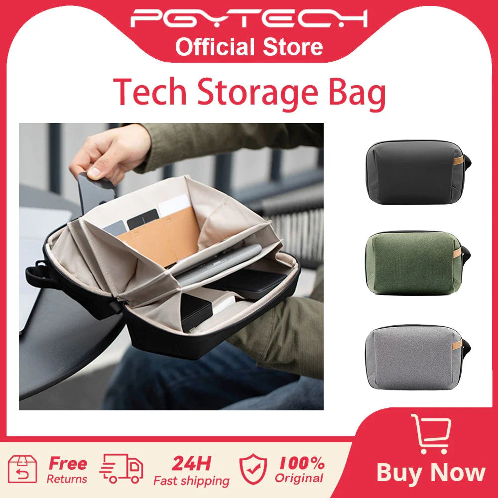 PGYTECH Tech Pouch Waterproof Organizer for Cables and Batteries