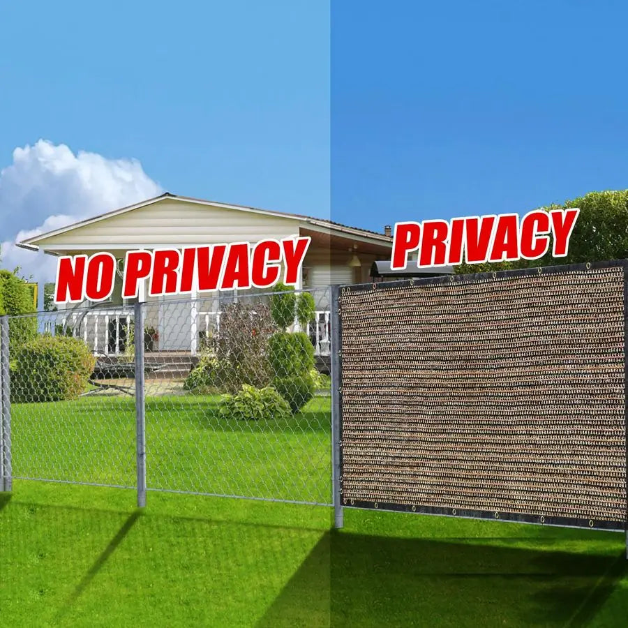 Outdoor Privacy Fence Screen Shade Cover For Garden And Backyard