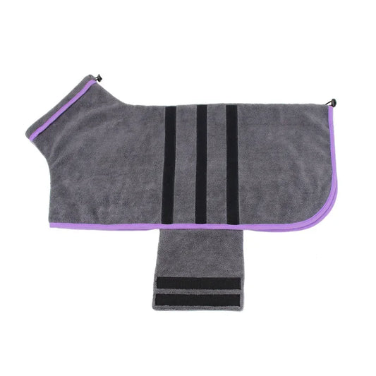 Pet Bathrobe Towel Microfiber Absorbent Fast Dry For Dogs Cats