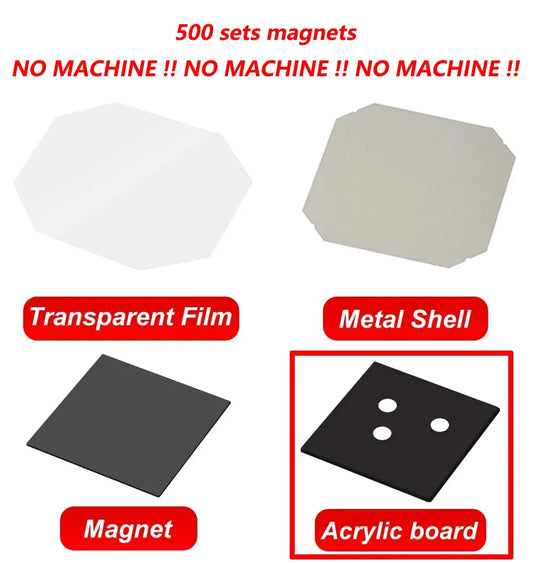 Square Fridge Magnet Maker Kit For DIY Photo Magnets