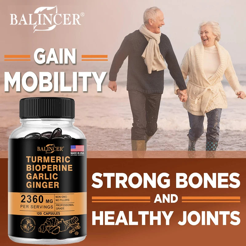 Balincer Turmeric Ginger Supplement for Digestive Immune Joint Health