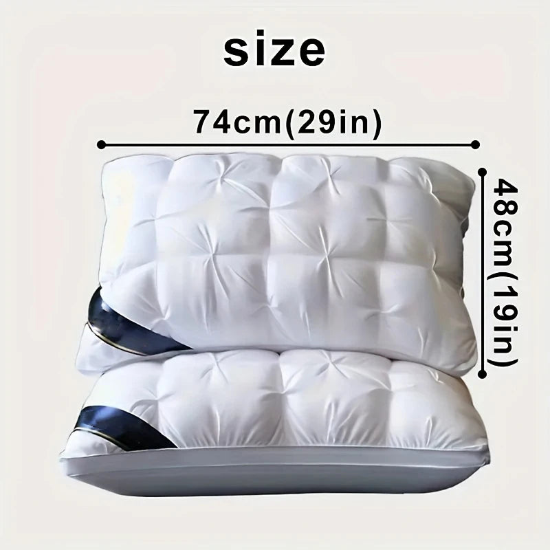 NONECN 2Pcs Pillow Set Soft Support For Back Side Sleepers