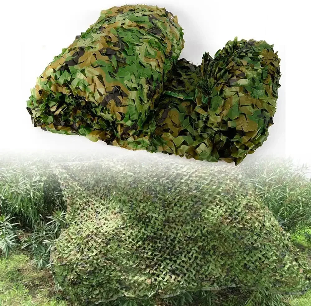 Camouflage Netting Woodland Camo Military Mesh Covering for Outdoor Hunting
