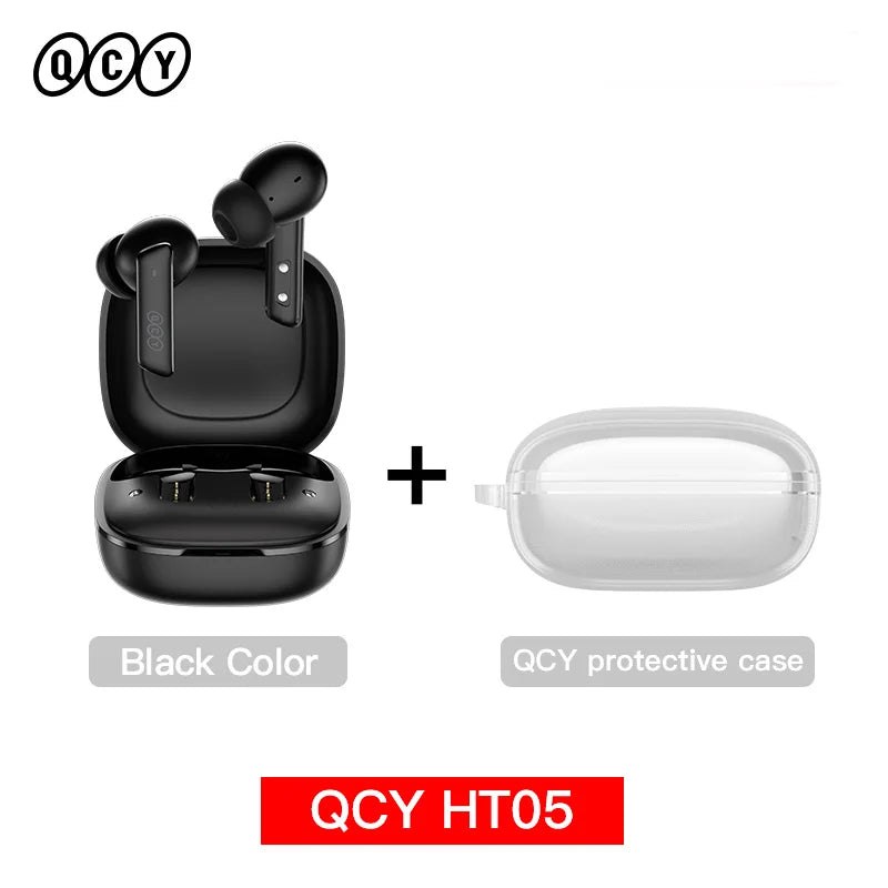 QCY HT05 ANC Wireless Earbuds 40dB Noise Cancellation Bluetooth 5.2