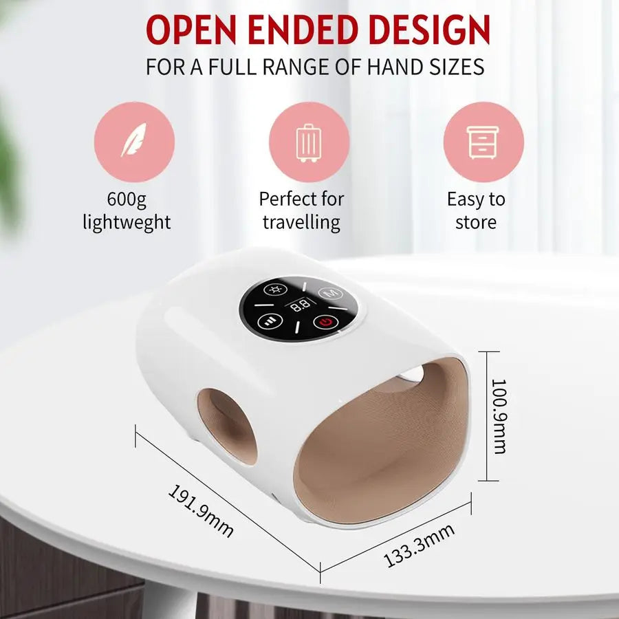 Massager 3 Modes 5 Intensities 2 Levels of Heated Hand Massage for Arthritis and Wrist Massager Relief in Fingers, Wrists, and H