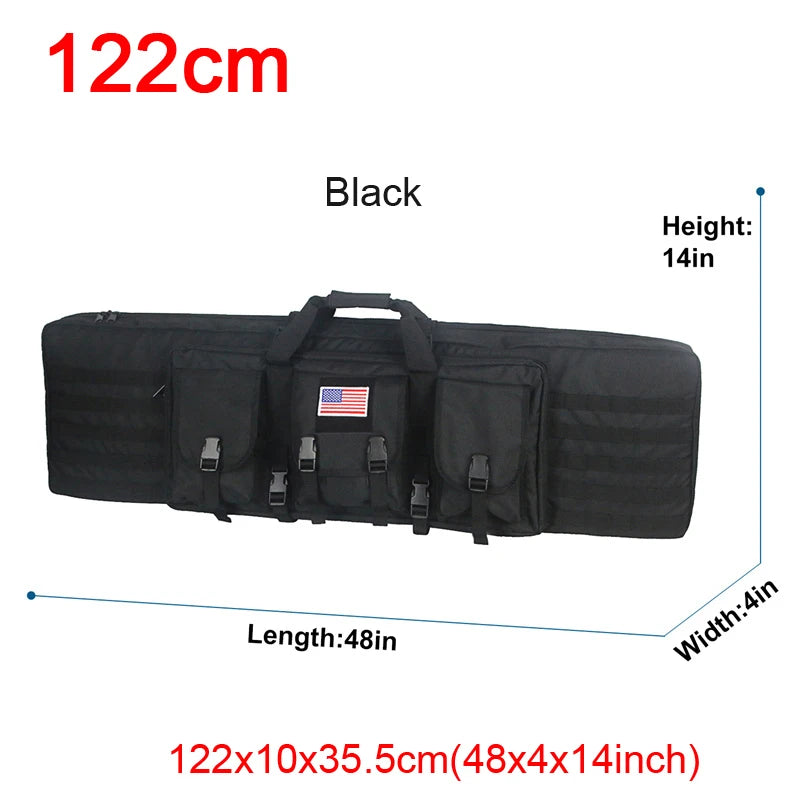 LQARMY Tactical Double Rifle Case Molle Bag for Airsoft Sniper Guns