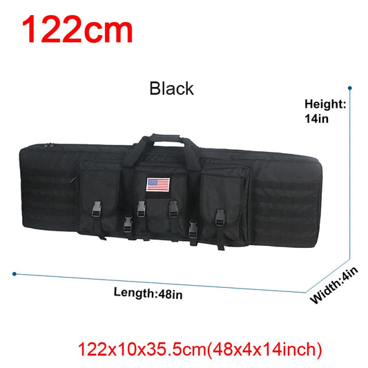 LQARMY Tactical Double Rifle Case Molle Bag for Airsoft Sniper Guns